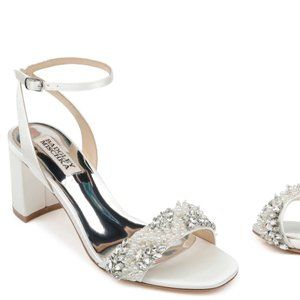 Badgley Mischka "Clara" Embellished Wedding Shoe | Size 8.5